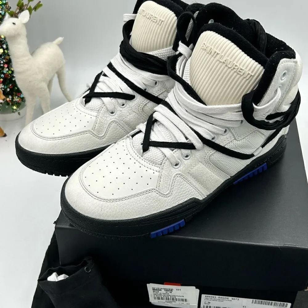 Men’s Saint Laurent cure 05 mid top sneakers size 41 made in Italy